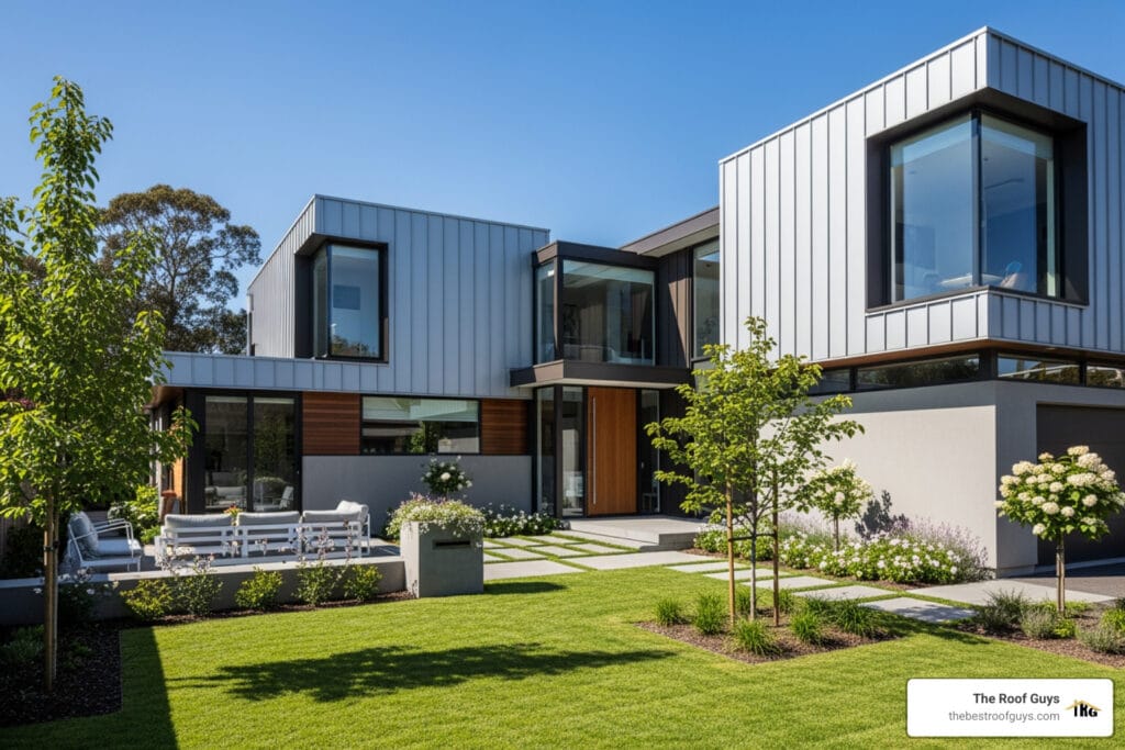 colorbond steel cladding modern residential home