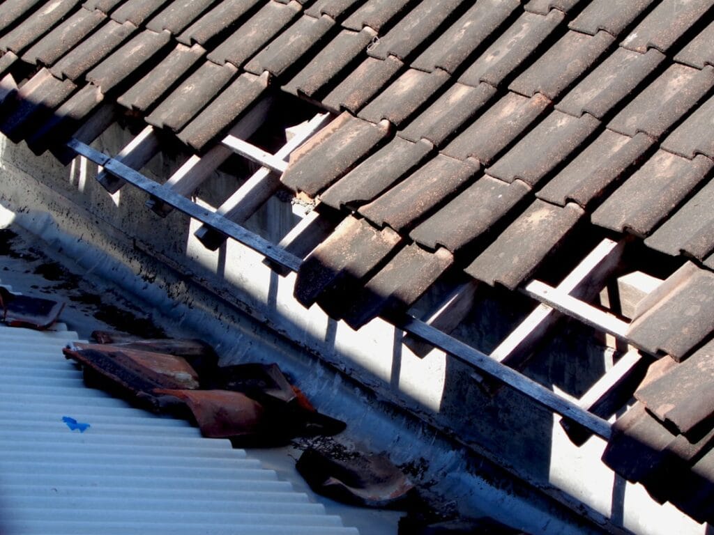 storm damaged gutters repair